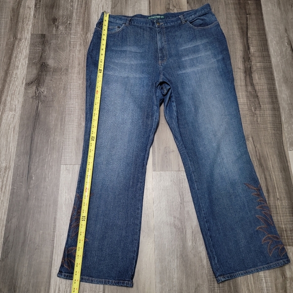 Lauren Ralph Lauren Bootcut Embroidered Jeans - Picture 3 of 12